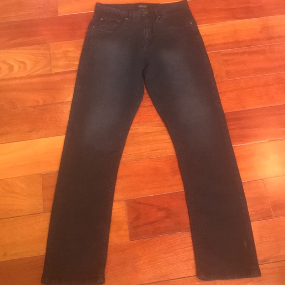 Other - Black Straight Leg Faded Jeans